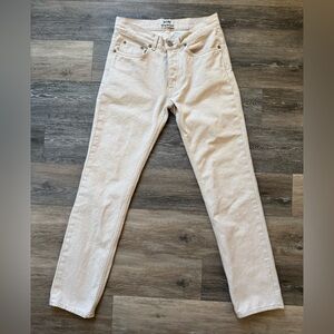 Acne Studios Roc White Sugar Slim Leg Jeans size 31/32
